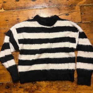Black and White Striped Sweater